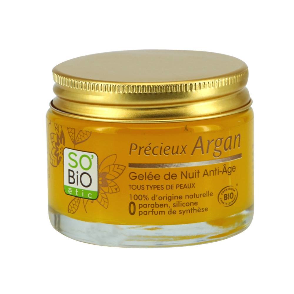SO'BiO étic Précieux Argan Anti-Aging Nacht Gel