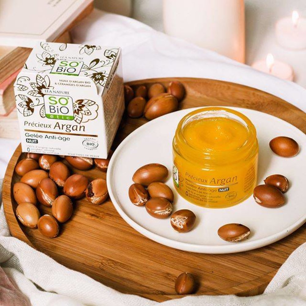 SO'BiO étic Précieux Argan Anti-Aging Nacht Gel