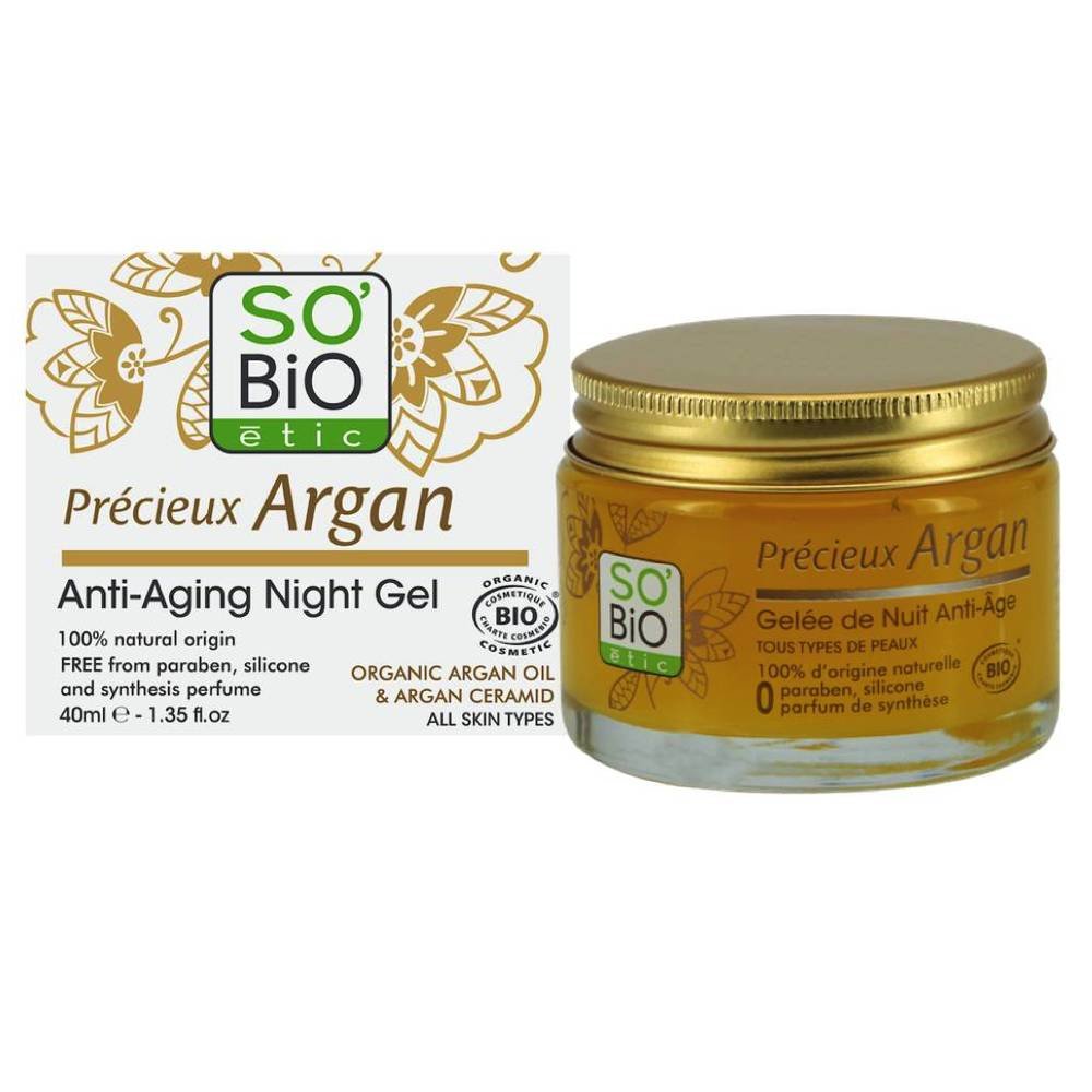 SO'BiO étic Précieux Argan Anti-Aging Nacht Gel