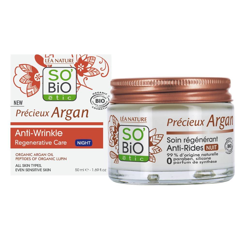 SO'BiO étic Précieux Anti-Falten regenerierende Nachtcreme