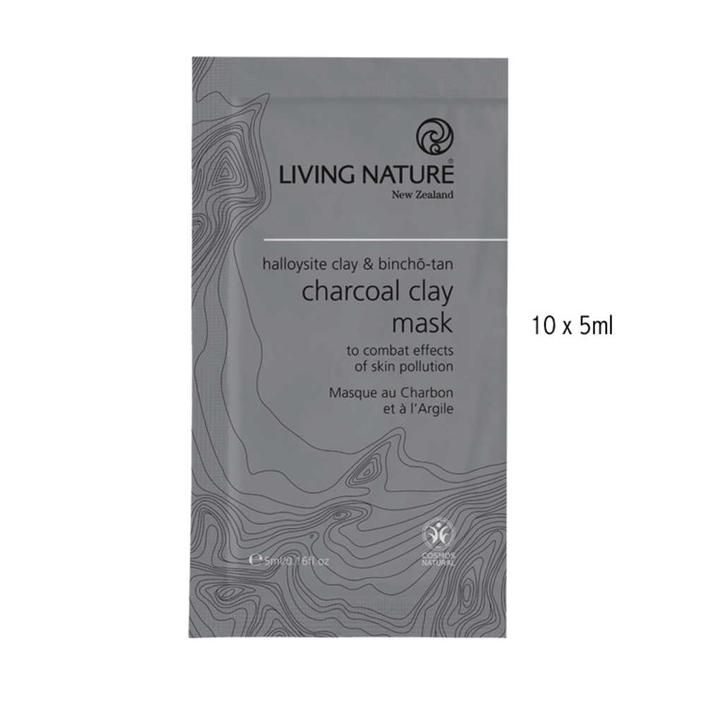 Living Nature Holzkohl Ton Maske Living Nature Holzkohl Ton Maske