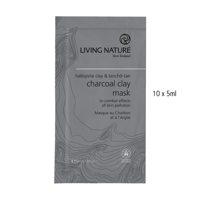 Living Nature Holzkohl Ton Maske Living Nature Holzkohl Ton Maske