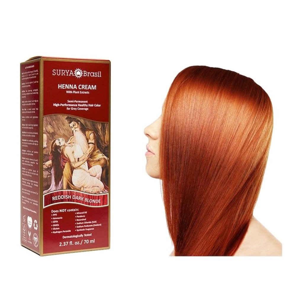 beginsel mot moeilijk tevreden te krijgen Surya Brasil Henna Cream Roodachtig Donker Blond | natuurlijke haarkleuring  - De Groene Drogist