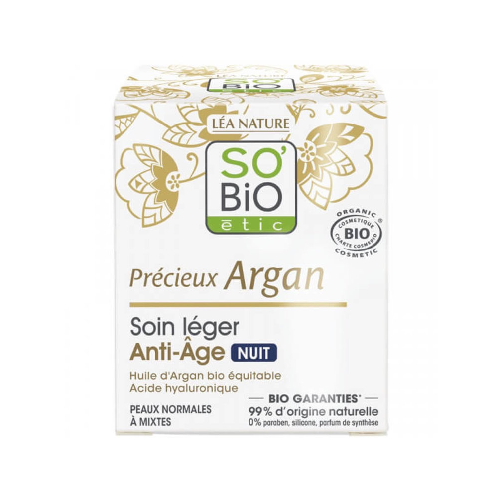 SO'BiO étic Précieux Argan Anti-Aging Night Fluid