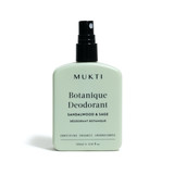 Mukti Organics Botanique Deodorant Spray Sandalwood & Sage