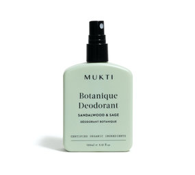 Mukti Organics Botanique Deodorant Spray Sandalwood & Sage Mukti Organics Botanique Deodorant Spray Sandalwood & Sage