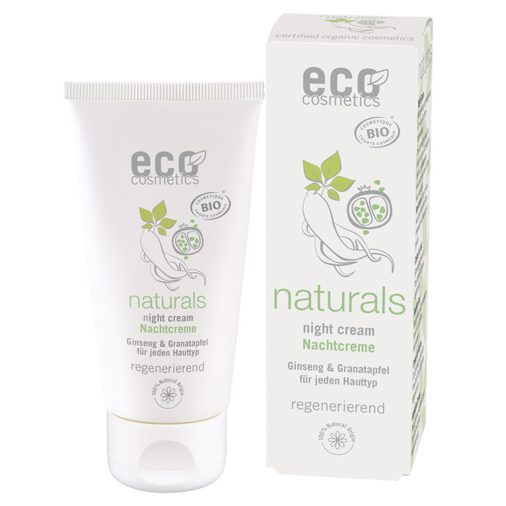 Eco Cosmetics Nachtcreme mit Ginseng und Granatapfel Eco Cosmetics Nachtcreme mit Ginseng und Granatapfel