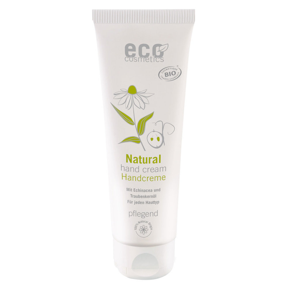 Eco Cosmetics Handcrème met Echinacea en Druivenpitolie Eco Cosmetics Handcrème met Echinacea en Druivenpitolie