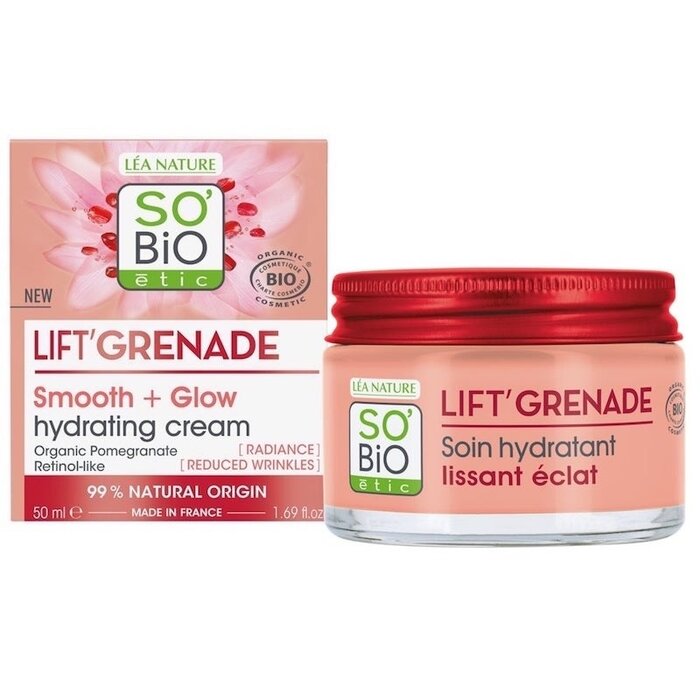 SO'BiO étic Lift Grenade Smooth & Glow feuchtigkeitsspendende Tagescreme SO'BiO étic Lift Grenade Smooth & Glow feuchtigkeitsspendende Tagescreme