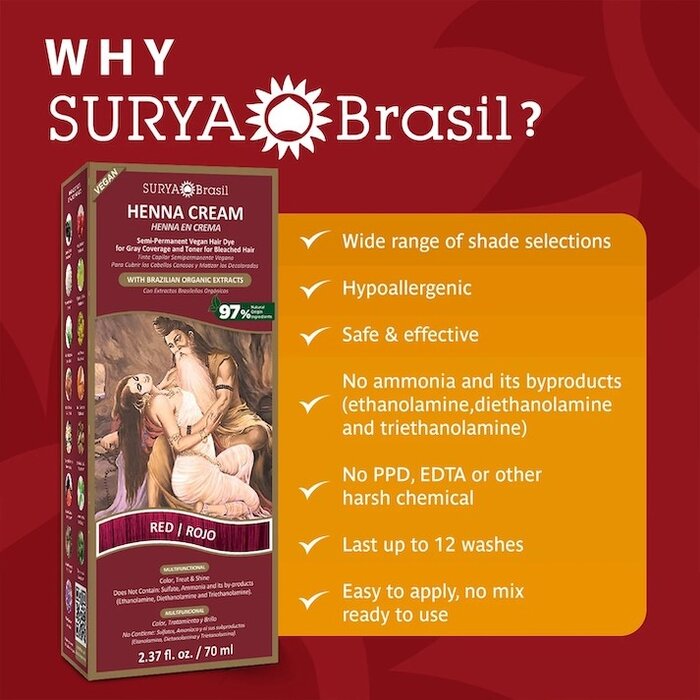 Surya Brasil Henna Cremefarben Rot Surya Brasil Henna Cremefarben Rot