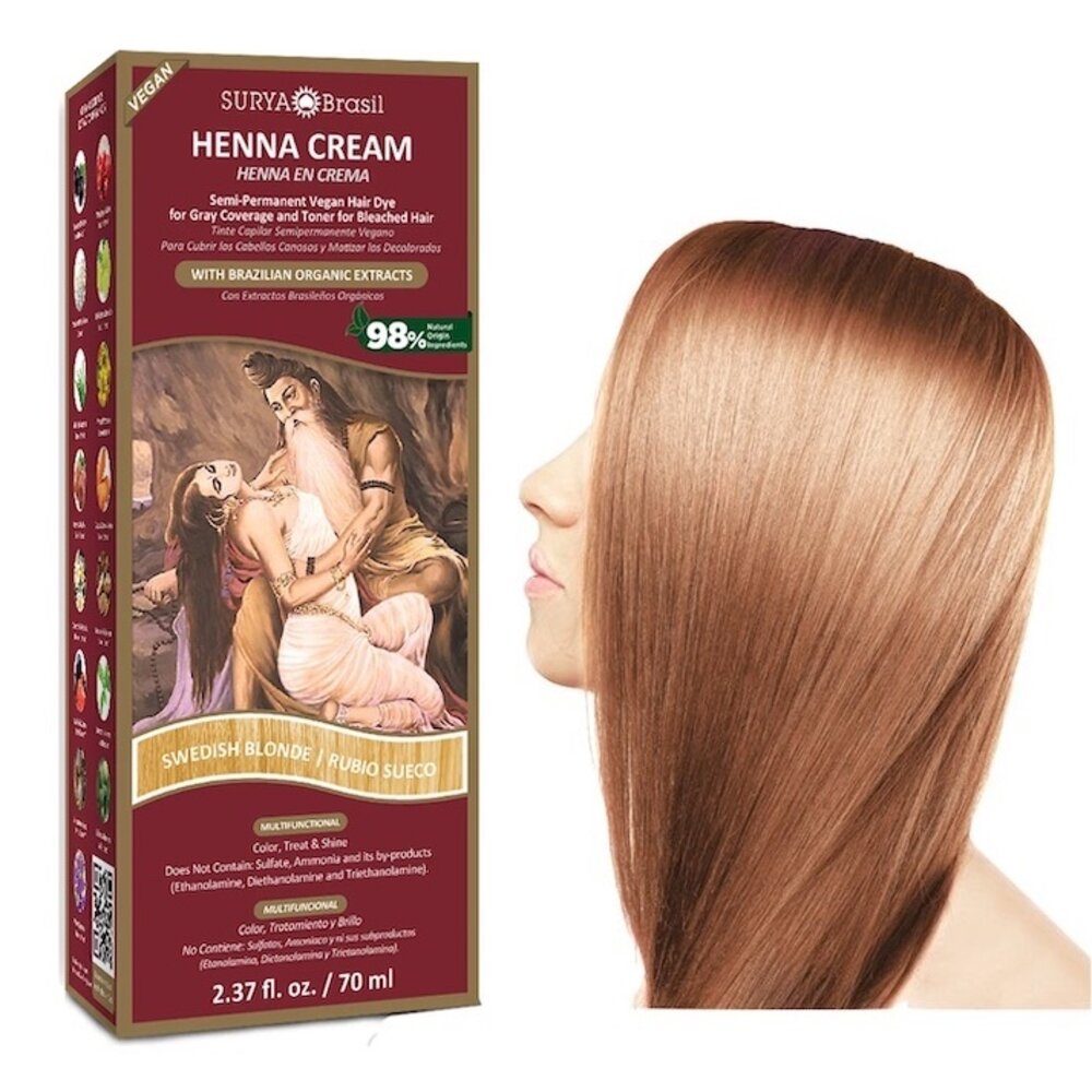 Surya Brasil Henna Cremefarben Schwedisch Blond Surya Brasil Henna Cremefarben Schwedisch Blond