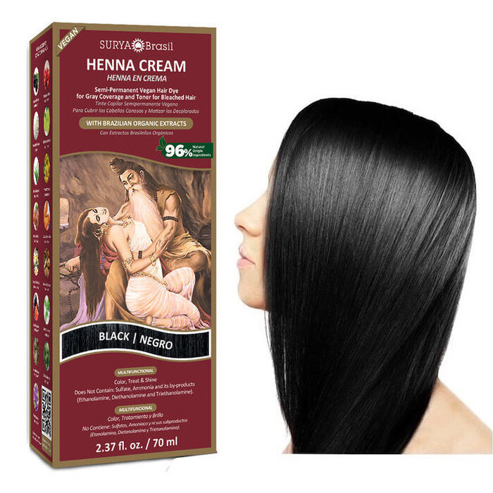 スーリヤブラジルヘナクリーム（チョコレート） Amazon | Surya Henna Hair Cream, 70ml (2.37 fl.oz