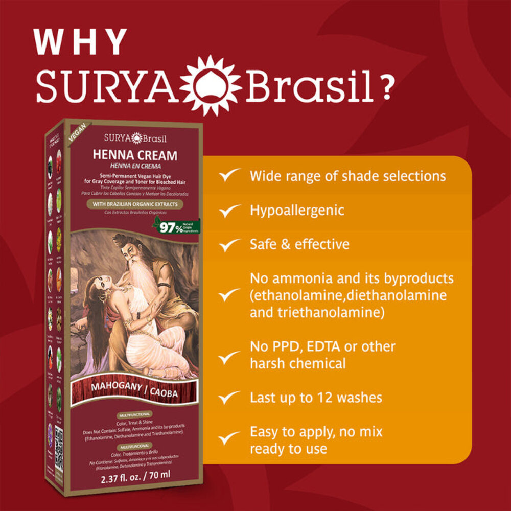 Surya Brasil Henna Cream Mahogany Surya Brasil Henna Cream Mahogany