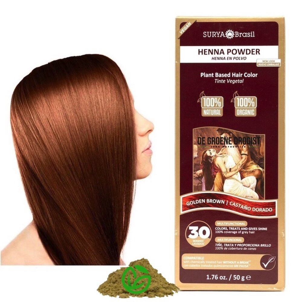 Surya Brasil Henna Poeder Goudbruin Surya Brasil Henna Poeder Goudbruin