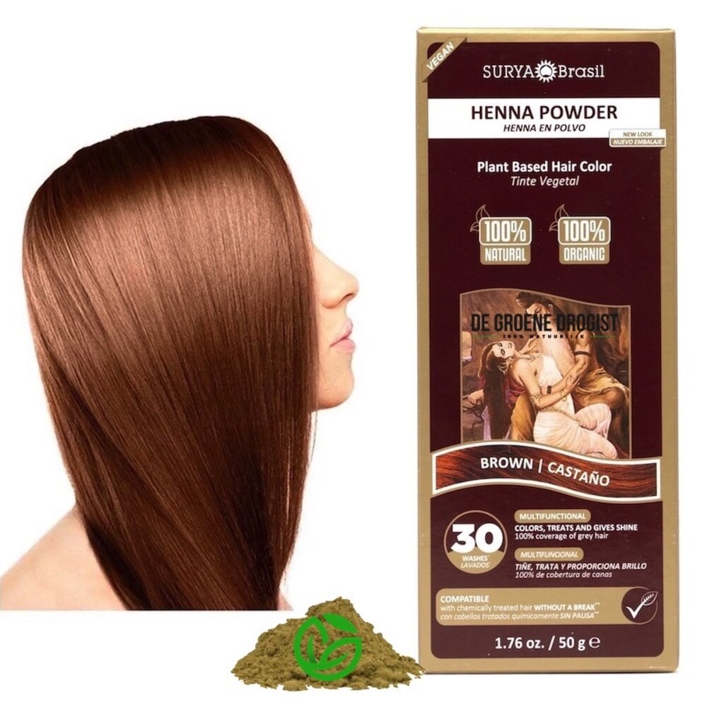 Surya Brasil Henna Poeder Bruin Surya Brasil Henna Poeder Bruin
