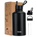 VANN Bottles Ultimate Edelstahl-Trinkflasche Schwarz 2 Liter VANN Bottles Ultimate Edelstahl-Trinkflasche Schwarz 2 Liter