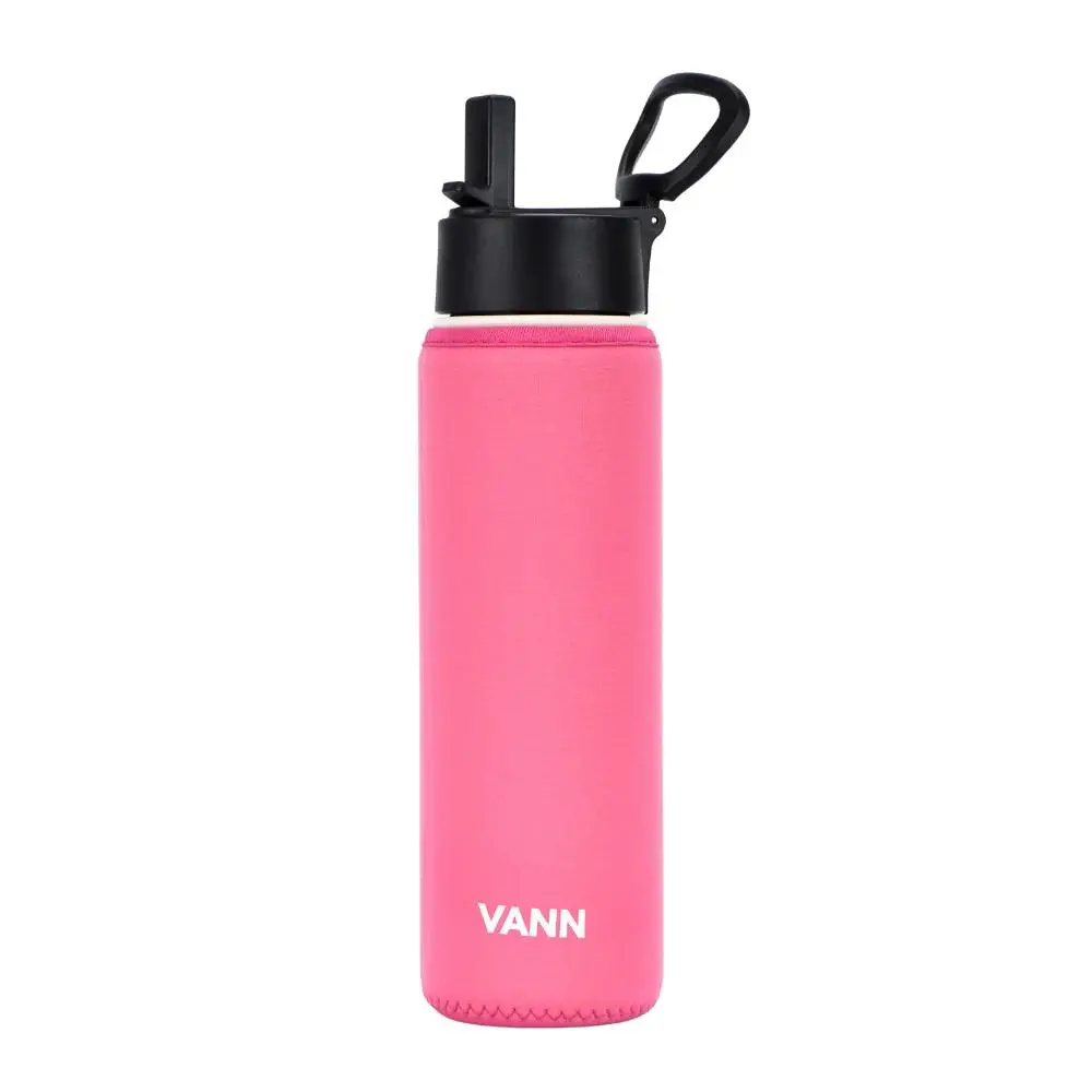VANN Bescherm Sleeve Ultimate RVS Drinkfles Roze 650 ML VANN Bescherm Sleeve Ultimate RVS Drinkfles Roze 650 ML