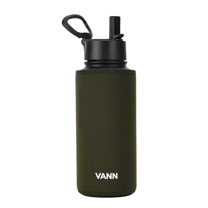 VANN Bescherm Sleeve Ultimate RVS Drinkfles Groen 1 Liter VANN Bescherm Sleeve Ultimate RVS Drinkfles Groen 1 Liter