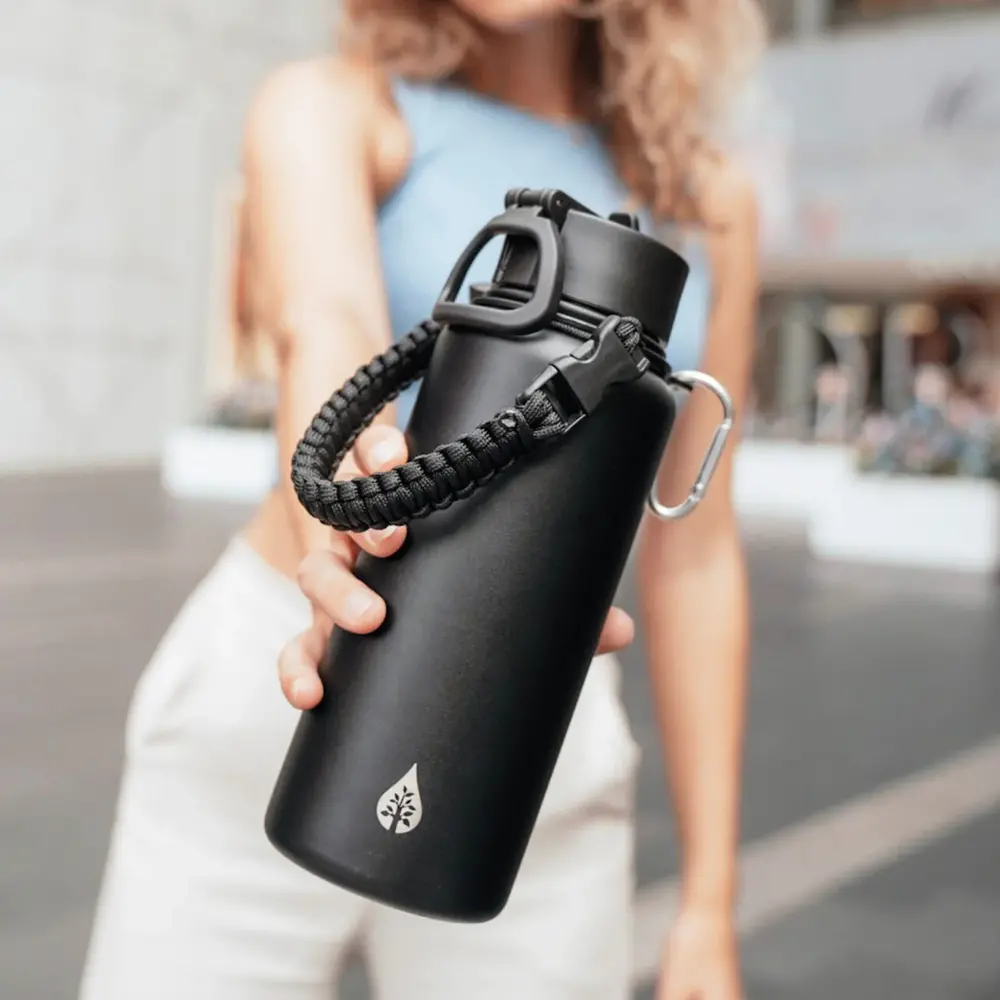VANN Free* Gift Draagtouw Ultimate RVS Drinkfles