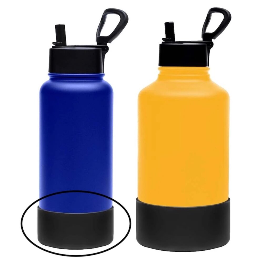 VANN Ultimate RVS Drinkfles Bescherm Bodem  Zwart 1 Liter