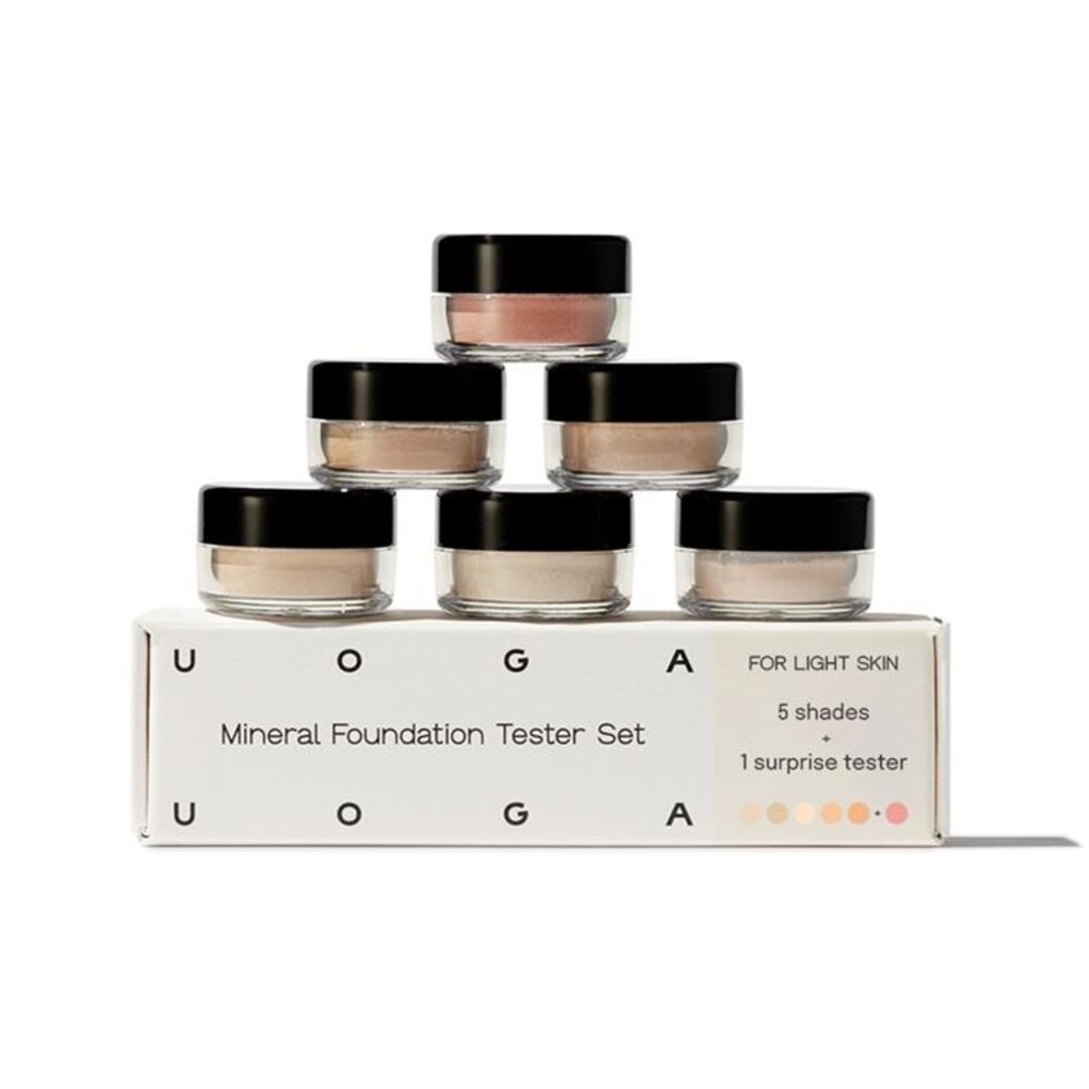 Uoga Uoga Loose Foundation SPF15 Tester Set Light Uoga Uoga Loose Foundation SPF15 Tester Set Light