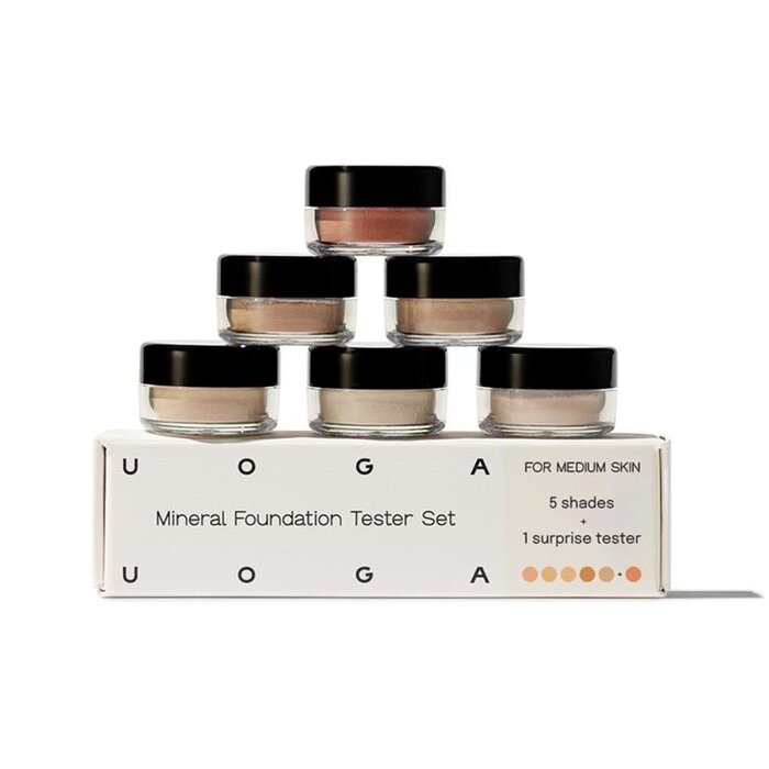 Uoga Uoga Loose Foundation SPF15 Tester Set Medium Uoga Uoga Loose Foundation SPF15 Tester Set Medium
