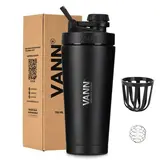 VANN Bottles Ultimate Stainless Steel Shaker Black 750 ML VANN Bottles Ultimate Stainless Steel Shaker Black 750 ML