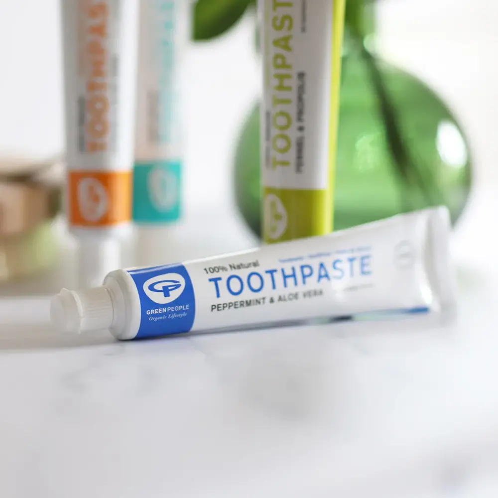 Green People Toothpaste Peppermint & Aloë Vera without fluoride Green People Toothpaste Peppermint & Aloë Vera without fluoride