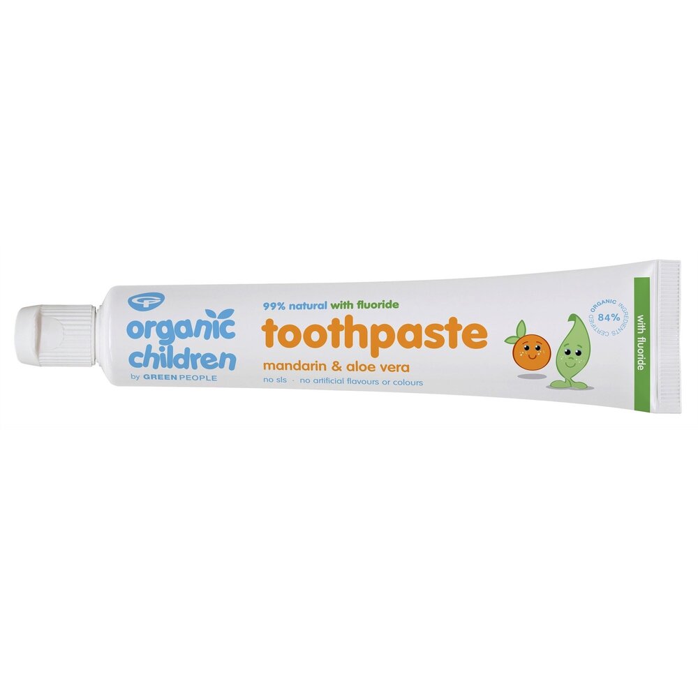 Green People Kids Toothpaste Mandarin & Aloë Vera with fluoride Green People Kids Toothpaste Mandarin & Aloë Vera with fluoride