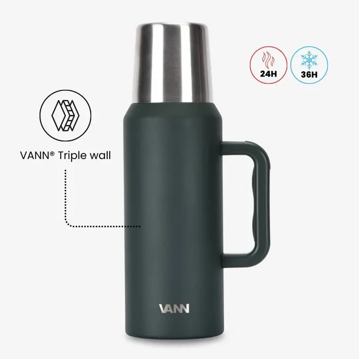 VANN Stainless Steel Thermos Flask 1.2 Liter VANN Stainless Steel Thermos Flask 1.2 Liter
