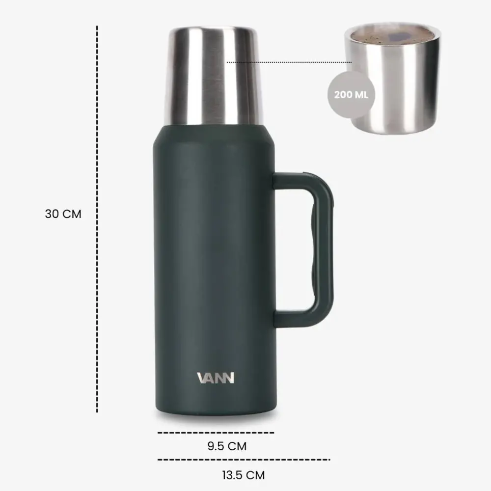VANN Edelstahl-Thermoskanne 1,2 Liter VANN Edelstahl-Thermoskanne 1,2 Liter
