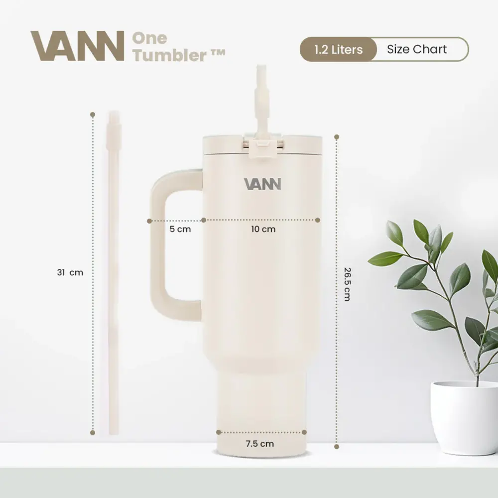 VANN One Tumbler RVS Off White 1,2 Liter VANN One Tumbler RVS Off White 1,2 Liter