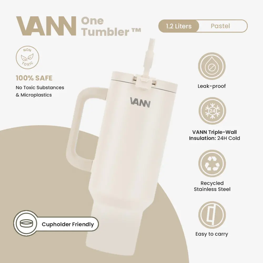 VANN One Tumbler RVS Off White 1,2 Liter VANN One Tumbler RVS Off White 1,2 Liter
