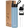 VANN 3-Wandige Ultimate RVS Drinkfles Bay Blue 650 ML VANN 3-Wandige Ultimate RVS Drinkfles Bay Blue 650 ML