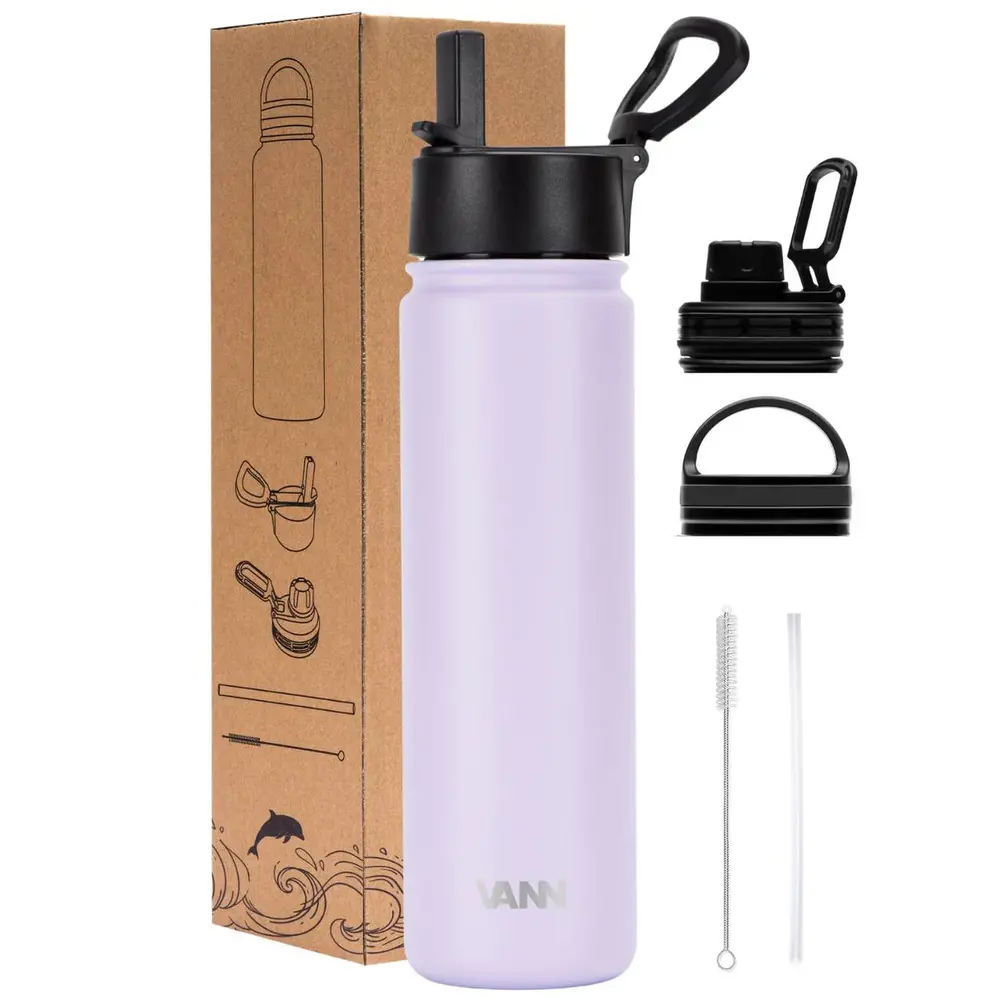 VANN 3-Walled Ultimate Stainless Steel Drinking Bottle Love Lila 650 ML VANN 3-Walled Ultimate Stainless Steel Drinking Bottle Love Lila 650 ML
