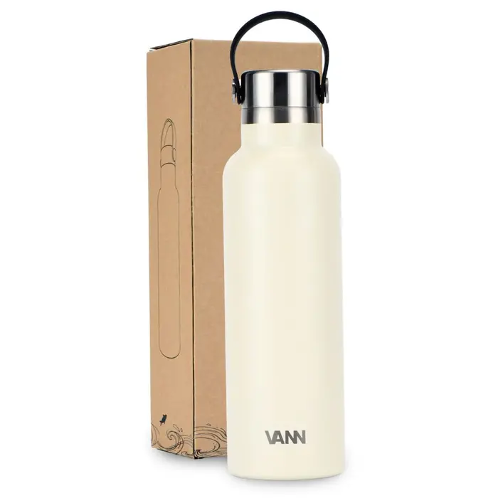 VANN Stainless Steel Essential Bottle Off White 600 ML VANN Stainless Steel Essential Bottle Off White 600 ML