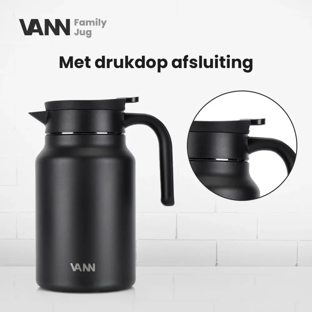 VANN 3-Walled Stainless Steel Family Jug Deep Forest 1.5 Liter VANN 3-Walled Stainless Steel Family Jug Deep Forest 1.5 Liter