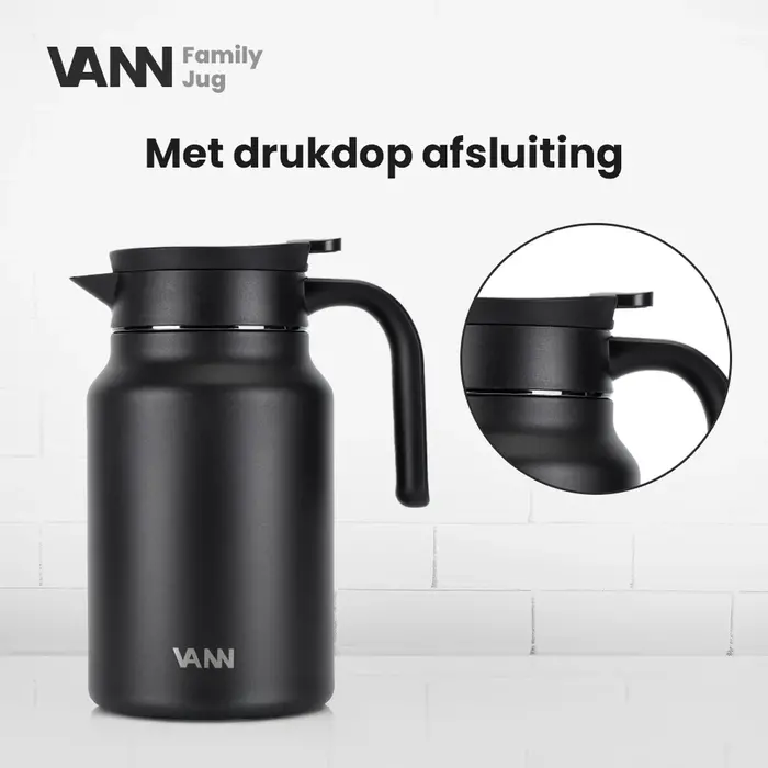 VANN 3-Wandige RVS Family Jug Deep Forest 1,5 Liter VANN 3-Wandige RVS Family Jug Deep Forest 1,5 Liter
