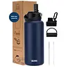 VANN 3-Walled Ultimate Stainless Steel Drinking Bottle Deep Ocean Blue 1 Liter VANN 3-Walled Ultimate Stainless Steel Drinking Bottle Deep Ocean Blue 1 Liter