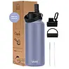 VANN 3-Walled Ultimate Stainless Steel Drinking Bottle Gray Purple 1 Liter VANN 3-Walled Ultimate Stainless Steel Drinking Bottle Gray Purple 1 Liter