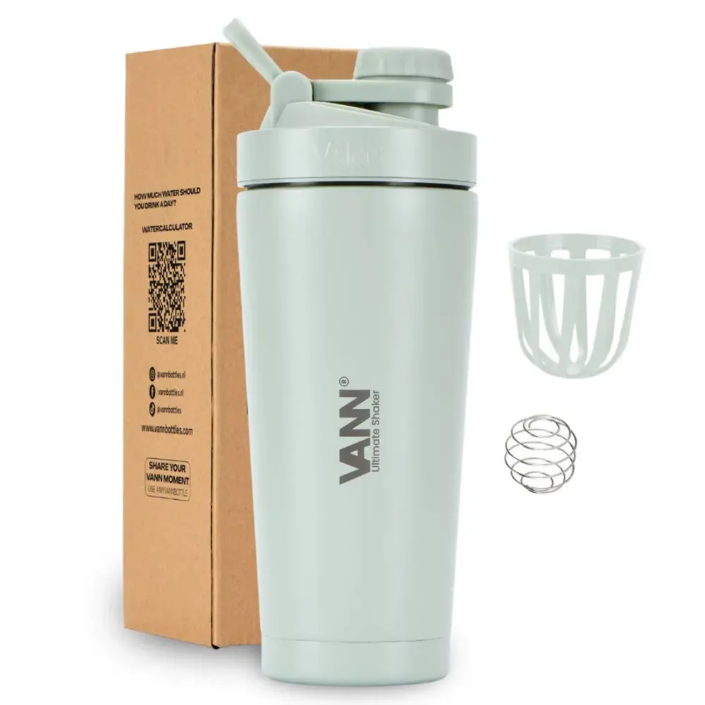 VANN 3-Wand Ultimate Edelstahl Shaker Graugrün 750 ml VANN 3-Wand Ultimate Edelstahl Shaker Graugrün 750 ml