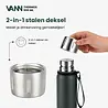 VANN Edelstahl-Thermoskanne  Dark Green 500 ML