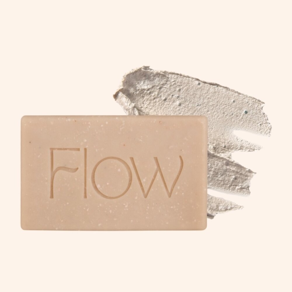 Flow Cosmetics Rhassoul & Salt Hair & Body Soap Bar Flow Cosmetics Rhassoul & Salt Hair & Body Soap Bar