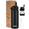 VANN 3-Wandige Ultimate Edelstahl-Trinkflasche Schwarz 500 ML VANN 3-Wandige Ultimate Edelstahl-Trinkflasche Schwarz 500 ML