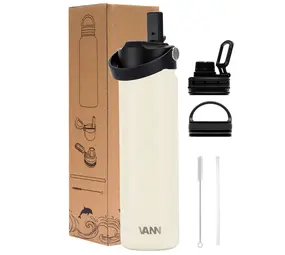 VANN Bottles Ultimate Stainless Steel Drinking Bottle Off White 650 ML VANN Bottles Ultimate Stainless Steel Drinking Bottle Off White 650 ML
