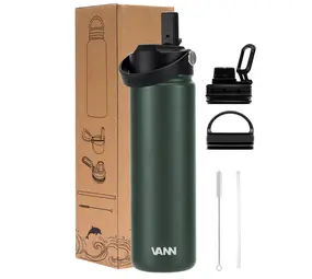 VANN Bottles Ultimate RVS Drinkfles Deep Forest 650 ML VANN Bottles Ultimate RVS Drinkfles Deep Forest 650 ML