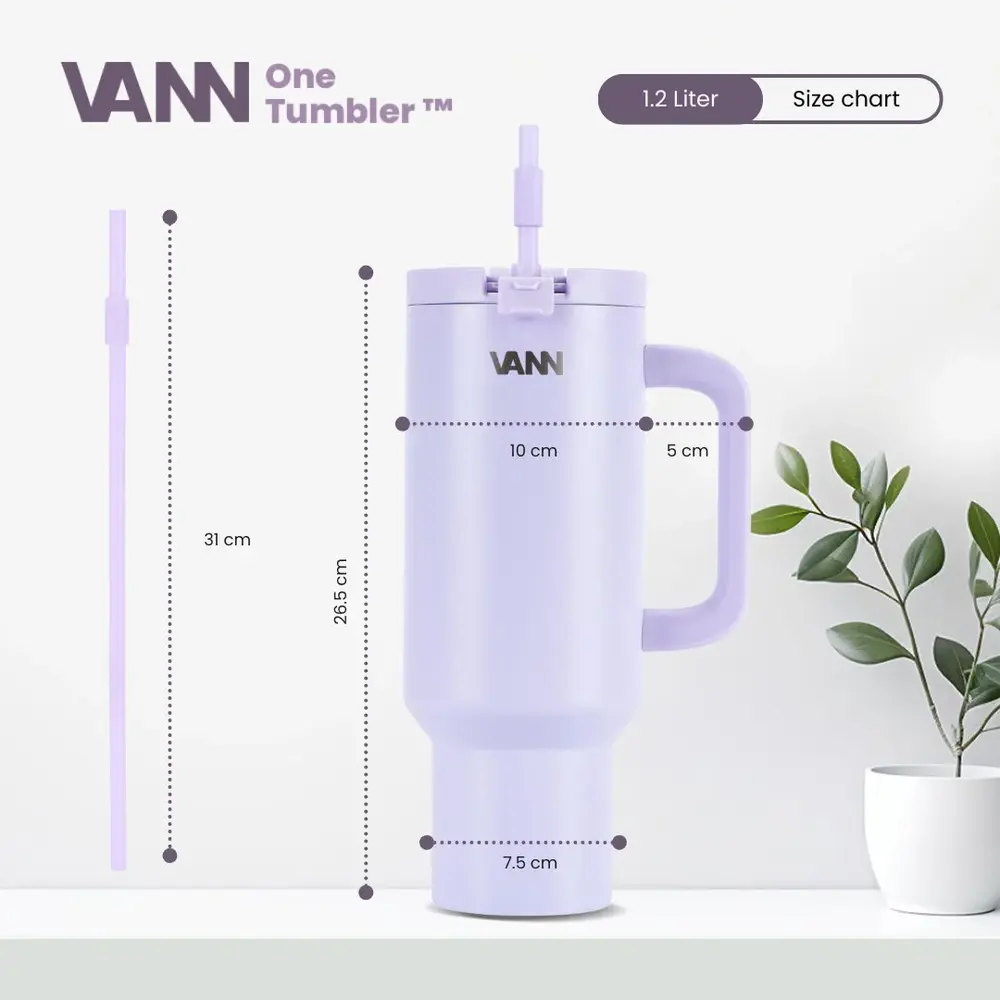 VANN One Tumbler RVS Love Lila 1,2 Liter VANN One Tumbler RVS Love Lila 1,2 Liter