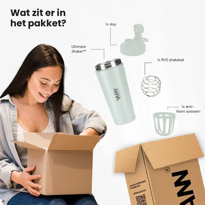 VANN 3-Wand Ultimate Edelstahl Shaker Graugrün 750 ml VANN 3-Wand Ultimate Edelstahl Shaker Graugrün 750 ml