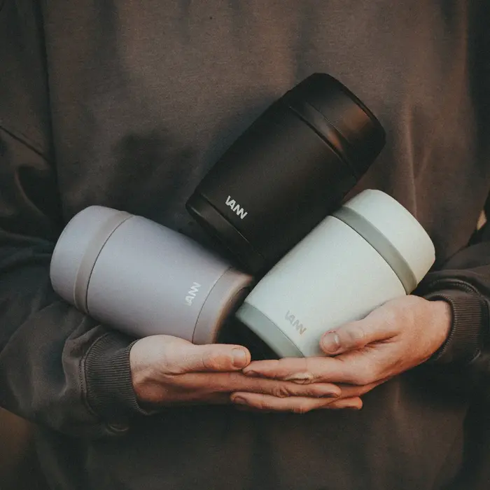 VANN Edelstahl-Thermos Foodpot Graugrün VANN Edelstahl-Thermos Foodpot Graugrün