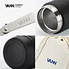 VANN Stainless Steel Thermos Lunch Pot Black